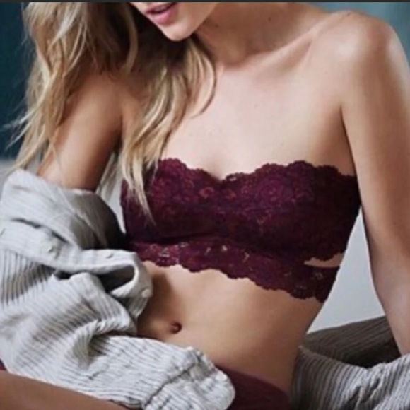 NWT Free People sexy lace bandeau bralette - black - Picture 6 of 8